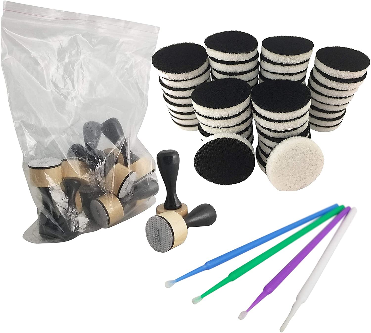 Tim Holtz - Ranger - Ink Mini Ink Blending Tool Big Pack of 12-1 Inch Ink  Round Blending Replacement Foams, Mini, 50-Pack 